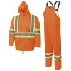 Hi-Vis Work Wear Pioneer 150D Oxford Poly/PVC Hi Vis Rain Suit | S-4XL