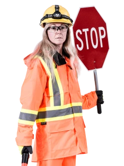 Hi-Vis Work Wear Pioneer 150D Waterproof Hi Vis Rain Jacket | XS-5XL