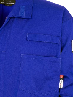 Flame Resistant Work Wear Pioneer FR-TECH® 88/12 7oz Coverall | Royal Blue | Sizes 36 - 60