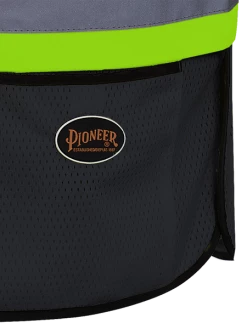 Hi-Vis Work Wear Pioneer Hi Viz Safety Tear-Away Poly Mesh Vest - One Size Fits Most