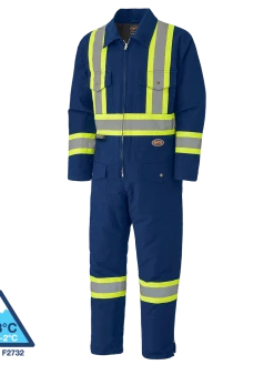 Pioneer Insulated Hi Vis Cotton Duck Coveralls | XS-4XL