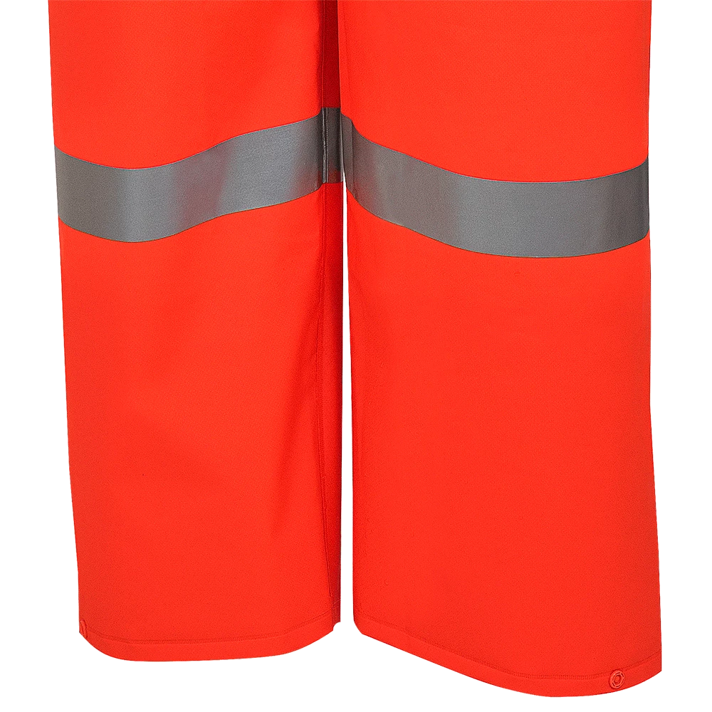 Hi-Vis Work Wear Pioneer 576P FR Poly/PVC Hi Vis Bib Pant | Orange | S-4XL