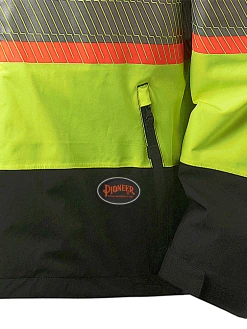 Pioneer Hi Vis Softshell Waterproof/Breathable Prem Safety Jacket | S-4XL Hi-Vis Work Wear