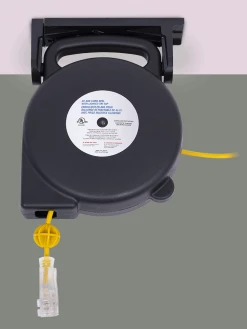 Startech ABS Retractable Extension Cord Reel - SJTW 14/3 - Triple Outlet - 45 Ft Length Lighting