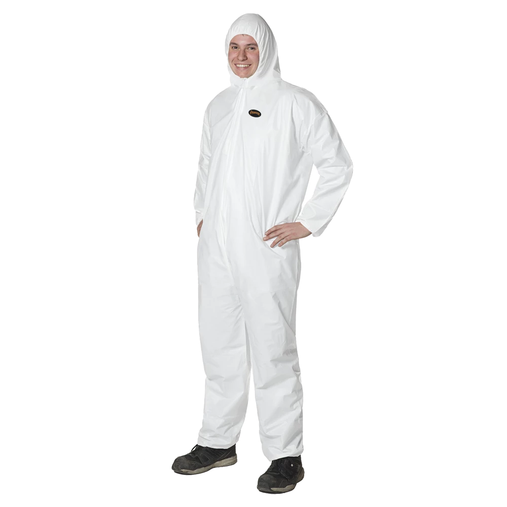 Work Wear Pioneer Disposable Antistatic Microporous Coveralls | Sizes S-5XL | Individually Packed