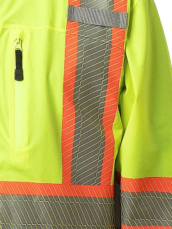 Pioneer Hi Vis Softshell Waterproof/Breathable Prem Safety Jacket | S-4XL Hi-Vis Work Wear