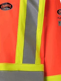 Pioneer 5880 Hi Vis FR PU/Cotton Rain Jacket | XS-4XL