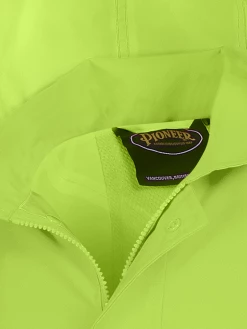 Hi-Vis Work Wear Pioneer The Rock 300D Oxford Polyester Waterproof Safety Long Coat | S-5XL