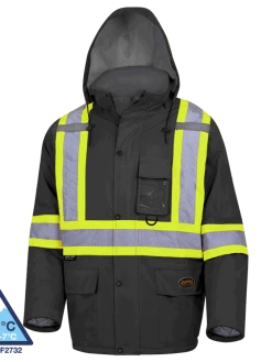 Pioneer Hi-Vis Waterproof Quilted Safety Parka | S-5XL