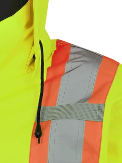Hi-Vis Work Wear Pioneer 150D Waterproof Hi Vis Rain Jacket | XS-5XL