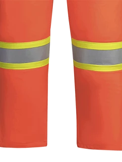 Flame Resistant Work Wear Pioneer Hi Vis FR PU/Cotton Rain Bib Pants | XS-4XL