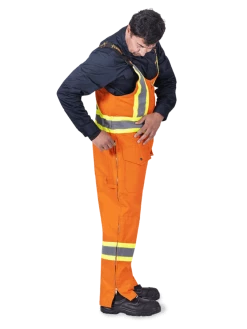 Pioneer Insulated Hi Vis Quilted Cotton Duck Bib Overall | S-4XL Hi-Vis Work Wear