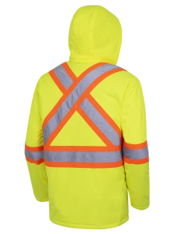 Pioneer Hi-Vis Waterproof Quilted Safety Parka | S-5XL