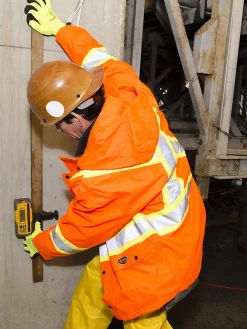 Hi-Vis Work Wear Pioneer 450D Waterproof Hi Vis Rain Jacket | S-4XL