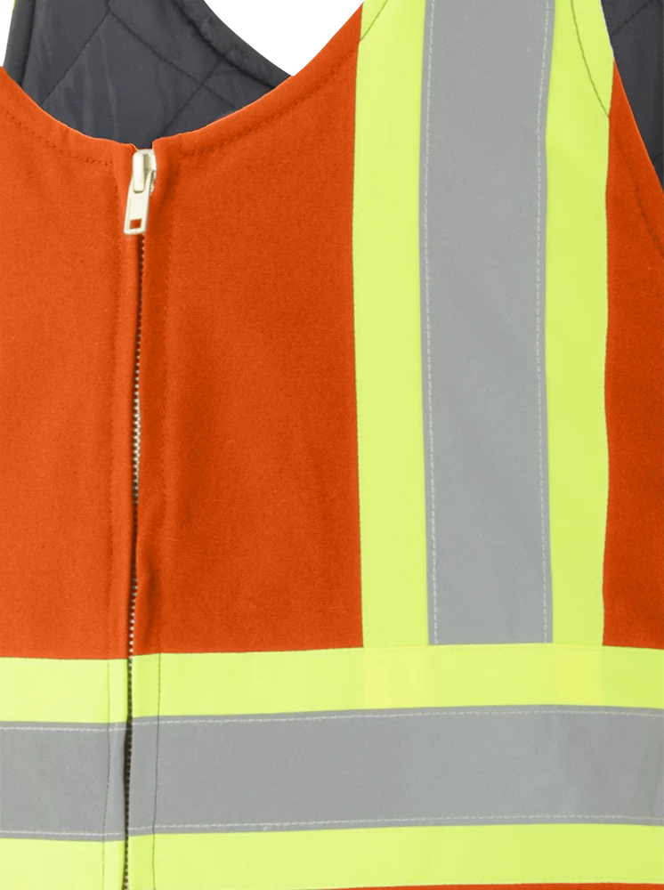 Pioneer Insulated Hi Vis Quilted Cotton Duck Bib Overall | S-4XL Hi-Vis Work Wear