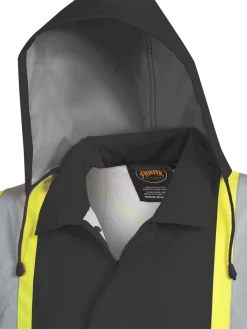 Pioneer The Rock 300D Oxford Polyester Waterproof Safety Rain Jacket | S-5XL Hi-Vis Work Wear