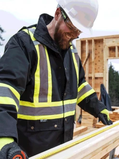 Pioneer Hi-Vis Waterproof Quilted Safety Parka | S-5XL