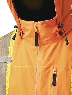 Pioneer Hi Vis Softshell Waterproof/Breathable Prem Safety Jacket | S-4XL Hi-Vis Work Wear