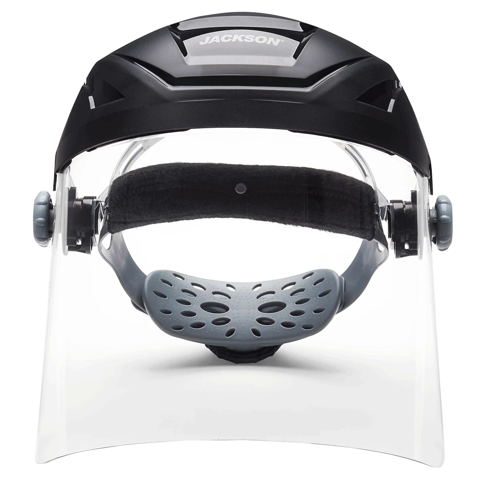 Jackson Safety Personal Protective Equipment Jackson F4XP Premium 370 Speed Dial™ Ratcheting Adjustment Faceshield Kit - Clear Visor