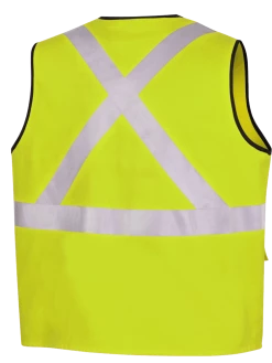 Pioneer Hi Viz 100% Cotton Safety Vest | Sizes Small - 5XL
