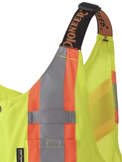 Pioneer Poly Knit Traffic Safety Overall With Breathable Mesh Leg Panels | Yellow | M-4XL