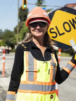 Pioneer Poly Knit Traffic Safety Overall With Breathable Mesh Leg Panels | Yellow | M-4XL