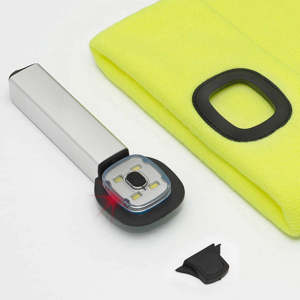 Work Hats Pioneer Knit Toque With LED Headlight