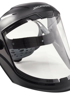 Jackson Safety Jackson Maxview™ Series 370 Speed Dial™ Premium Ratcheting Adjustment Faceshield Kit - Clear Anti-Fog Visor