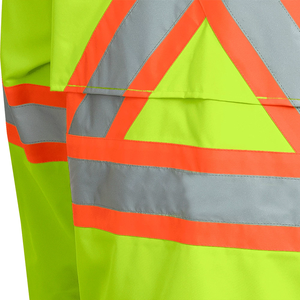 Pioneer The Rock 300D Oxford Polyester Waterproof Safety Rain Jacket | S-5XL Hi-Vis Work Wear