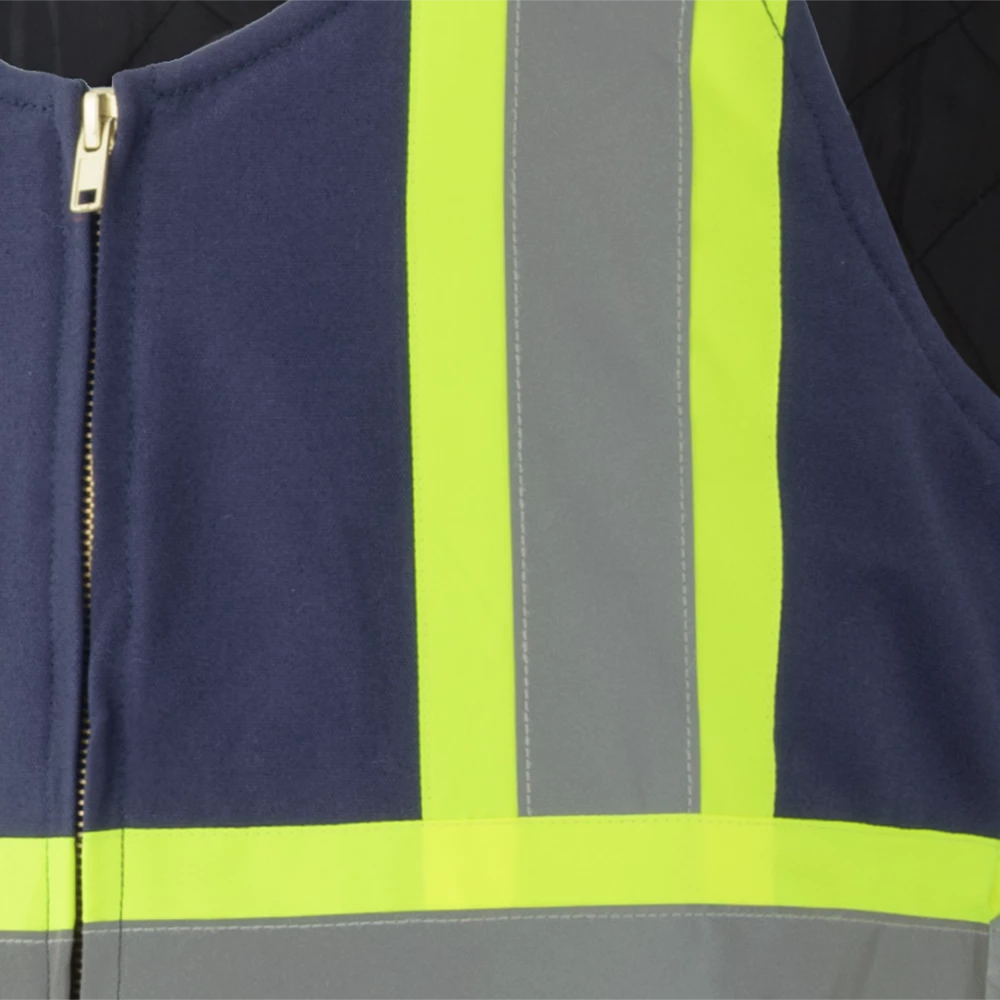 Pioneer Insulated Hi Vis Quilted Cotton Duck Bib Overall | S-4XL Hi-Vis Work Wear