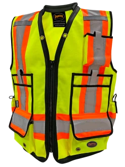 Pioneer Hi Viz 1200D High Denier Surveyor's Vest | Sizes Small - 5XL Hi-Vis Work Wear