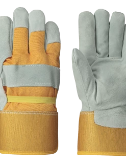 Pioneer Red Foam Insulated Fitter's Cowsplit Gloves | Pack Of 12 Pairs Work Gloves
