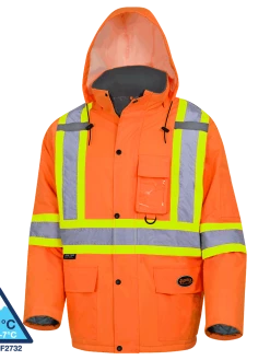 Pioneer Hi-Vis Waterproof Quilted Safety Parka | S-5XL