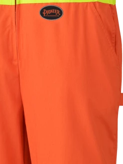 Pioneer Hi Vis Poly/Cotton Safety Overalls W/ Leg Zipper | Sizes 36 - 60 Hi-Vis Work Wear