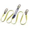 Peakworks Shock Absorbing Lanyards W/ Snap Hooks, Twin Legs, 6' Safety Equipment