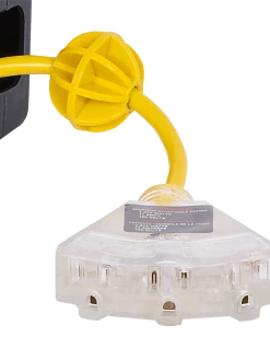 Startech ABS Retractable Extension Cord Reel - SJTW 14/3 - Triple Outlet - 45 Ft Length Lighting