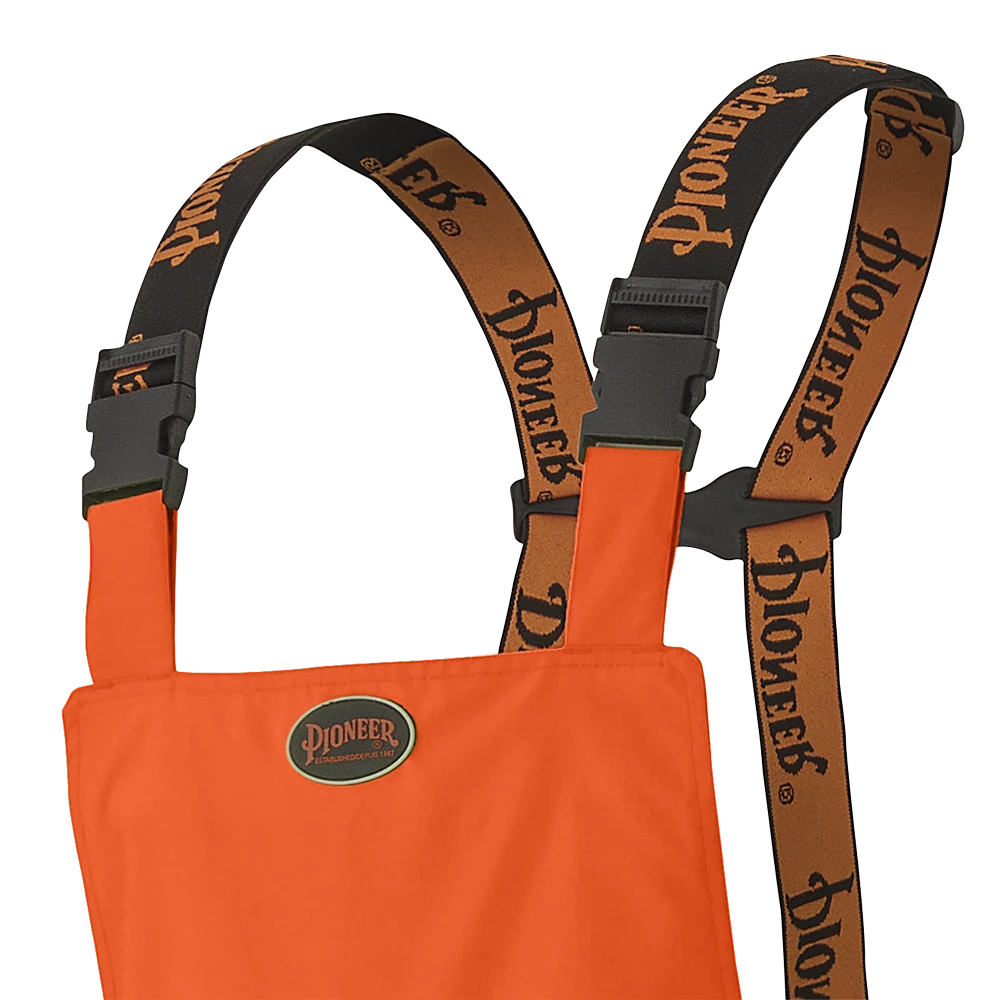 Hi-Vis Work Wear Pioneer Trilobal 300D Ripstop Waterproof Safety Bib Pants | S-4XL