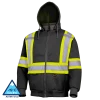 Pioneer Heavyweight Polyester Fleece Safety Hoodie | S-4XL Hi-Vis Work Wear