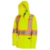 Hi-Vis Work Wear Pioneer "The Rock" Women's 300D Oxford Polyester Waterproof Safety Rain Jacket