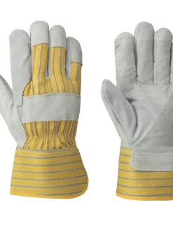 Work Gloves Pioneer Superior Grade Fitter's Cowsplit Gloves With Rubberized Safety Cuff | Pack Of 12 Pairs