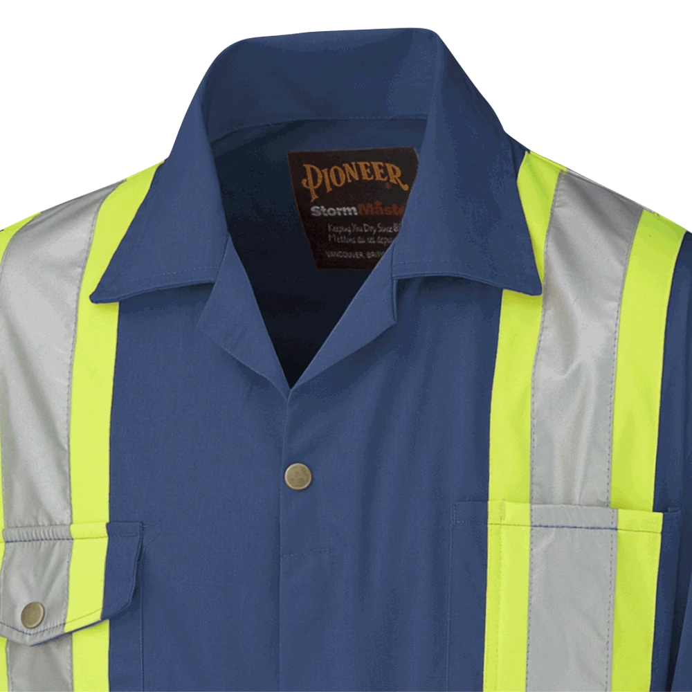 Pioneer Hi Vis Safety Coveralls - Poly/Cotton | Sizes 36 - 66