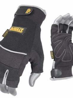DeWalt Workwear Work Gloves DeWalt DPG230 Synthetic Leather Technician's Fingerless Glove