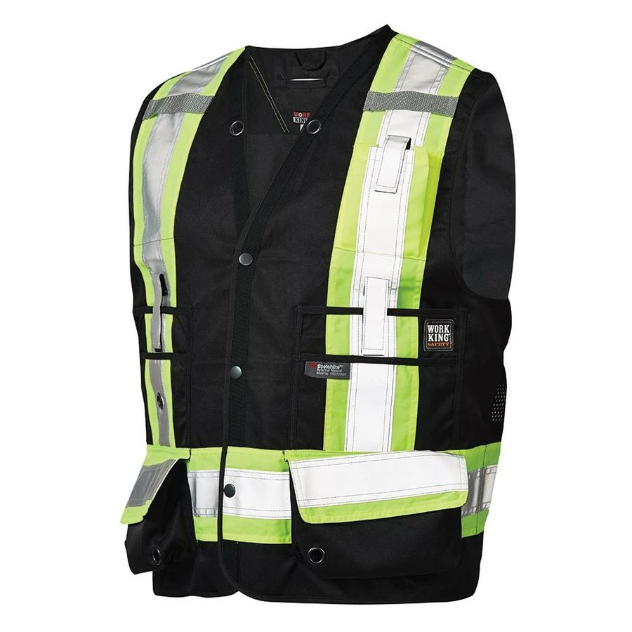 Tough Duck S313 High Visibility Surveyor Safety Vest | XS-5XL