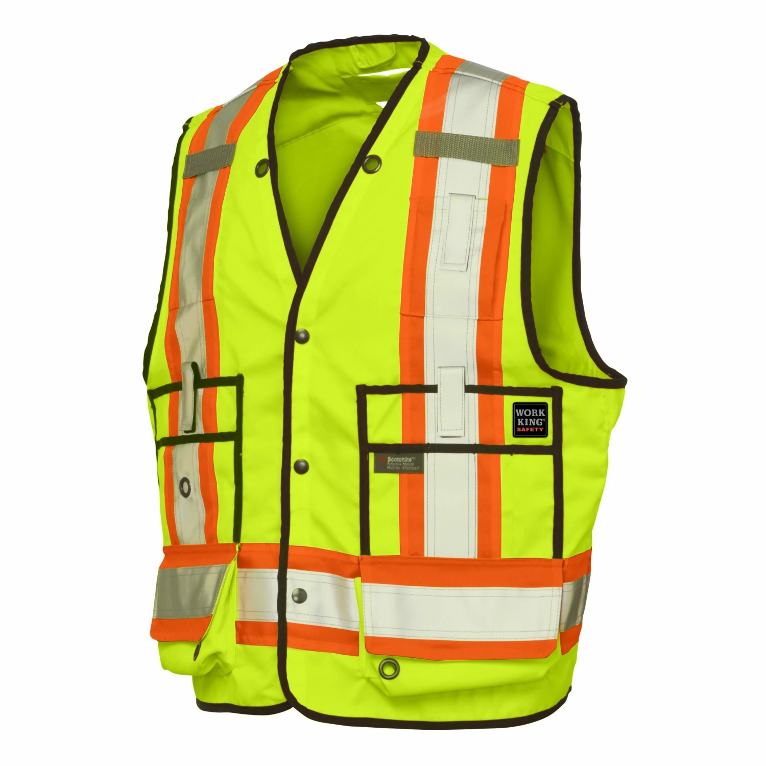 Tough Duck S313 High Visibility Surveyor Safety Vest | XS-5XL