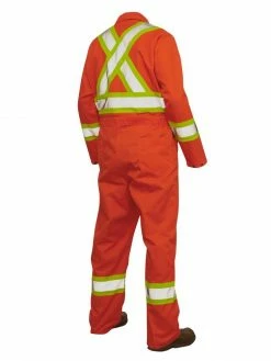 Tough Duck S792 Unlined Hi Vis Poly/Cotton Coveralls | Limited Size Selection Hi-Vis Work Wear