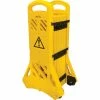 Zenith Safety Yellow Portable Mobile Barriers - 40" Tall X 13-Ft Length Safety Supplies