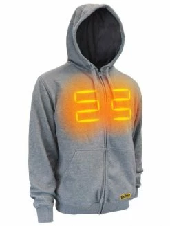 DeWalt Workwear Work Wear DEWALT® Men's Heated French Terry Cotton Hoodie (Bare Hoodie - No Battery) | Sizes S - 3XL