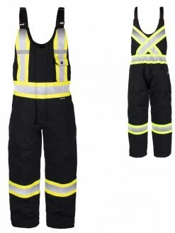 Terra Hi-Vis Canvas Insulated Bib Overalls | LImited Size Selection
