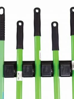 Globe Commercial Products Cleaning Tools Long Handle Tool Holder - 5 Tool