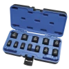 Power Tool Accessories Jet 3/8" Dr. Impact Socket Set - SAE - 6 Point - 12 Piece